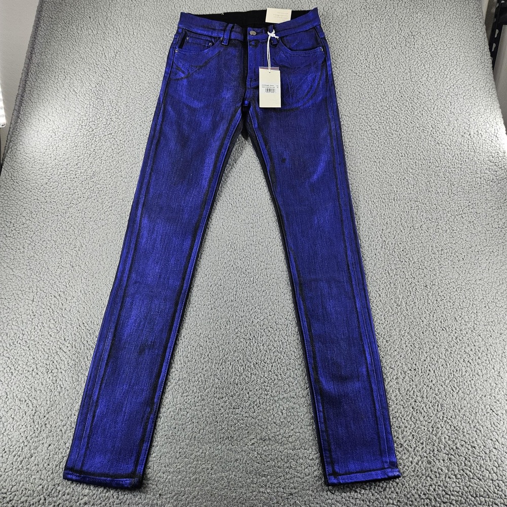 mnml Jeans Men 28 Blue X149 Stretch Denim Skinny Streetwear Grunge Punk Skater l